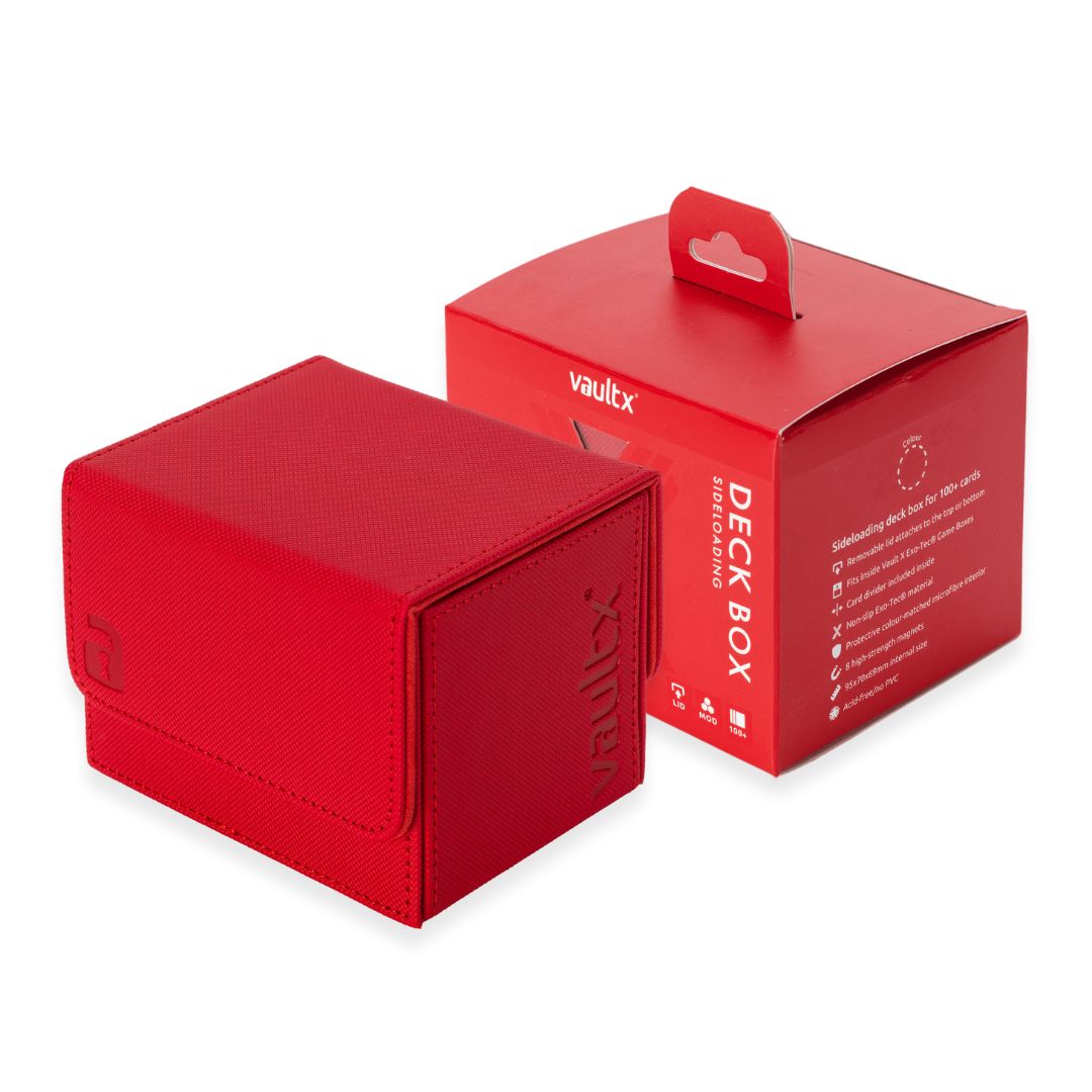VaultX Exo-Tec Sideloading Deck Box 100+ Fire Red