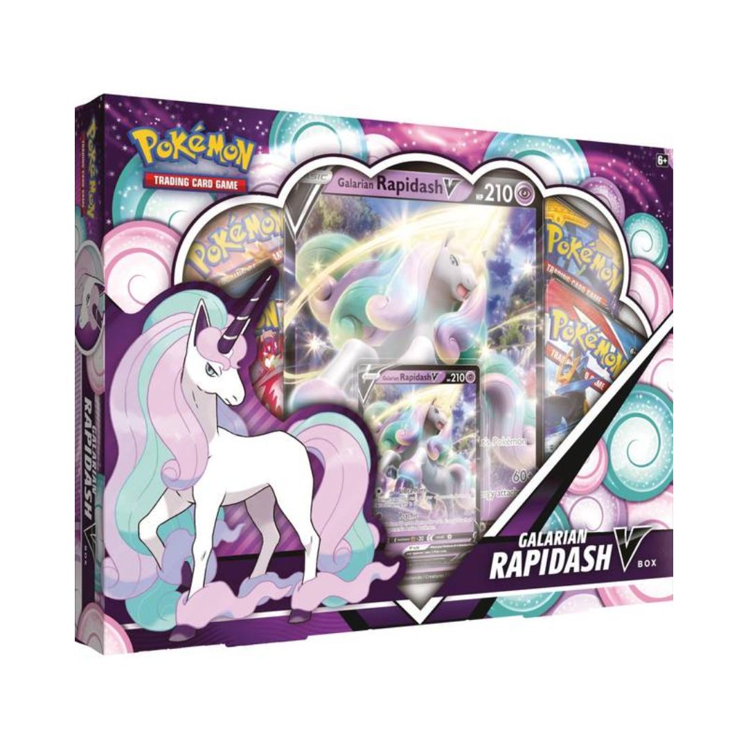 Pokmon TCG: Galarian Rapidash V Box Flinamania Pokmon TCG: Galarian Rapidash V Box Flinamania