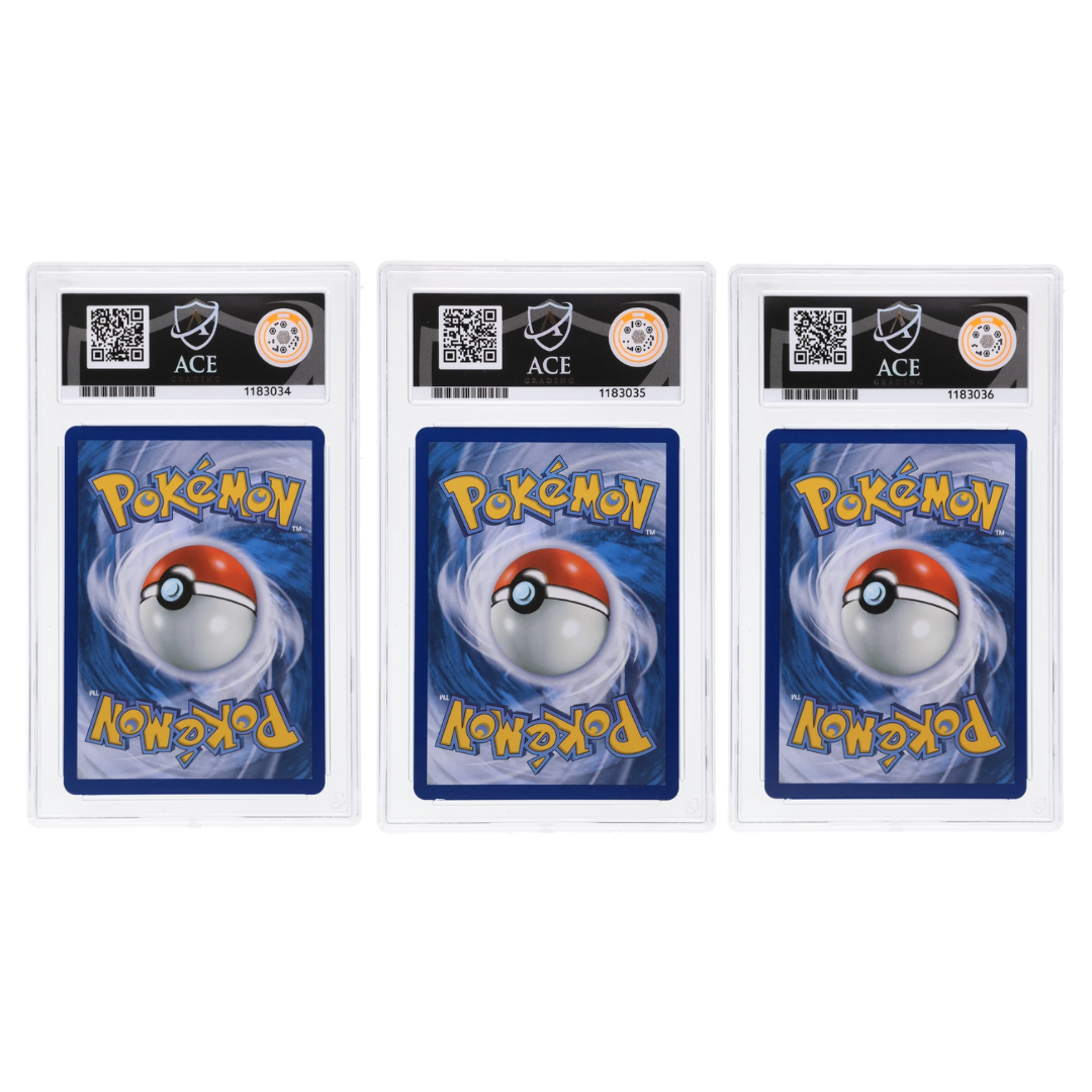 Sinnoh starter trio; Turtwig, Chimchar & Piplup- Ace 10 (Sequential)