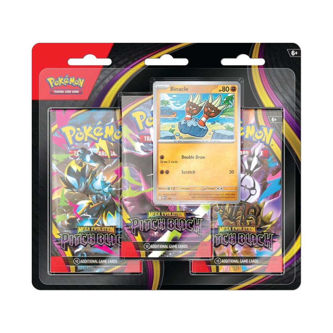Pokémon TCG: Mega Evolution: Pitch Black 3-Pack Blister