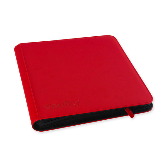 VaultX Exo-Tec Zip Binder - Fire Red (12-Pocket)