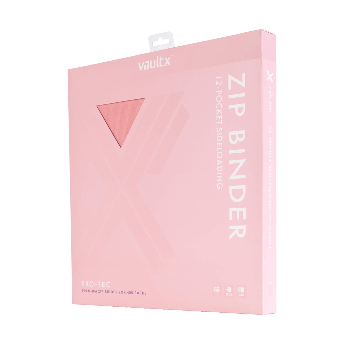 VaultX Exo-Tec Zip Binder - Just Pink (12-Pocket)