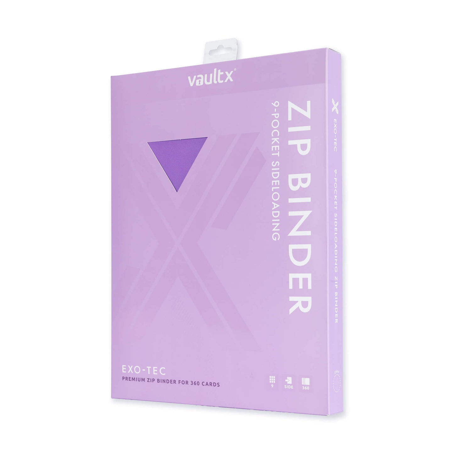 VaultX Exo-Tec Zip Binder - Just Purple (9-Pocket)