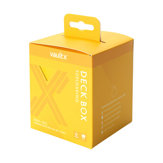 VaultX Exo-Tec Toploading Deck Box 80+ Sunrise Yellow
