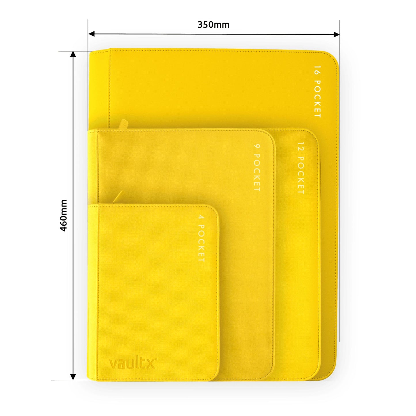 VaultX Exo-Tec Zip Binder  - Sunrise Yellow (16-Pocket)