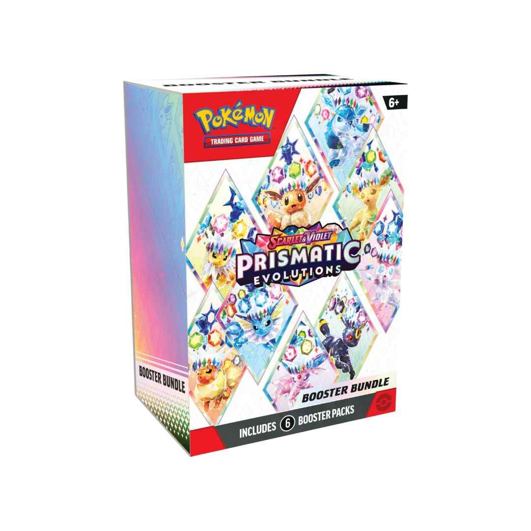 Pokémon TCG: Scarlet & Violet: Prismatic Evolutions Booster Bundle (6 Packs)