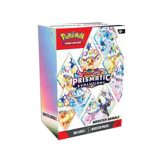 Pokémon TCG: Scarlet & Violet: Prismatic Evolutions Booster Bundle (6 Packs)