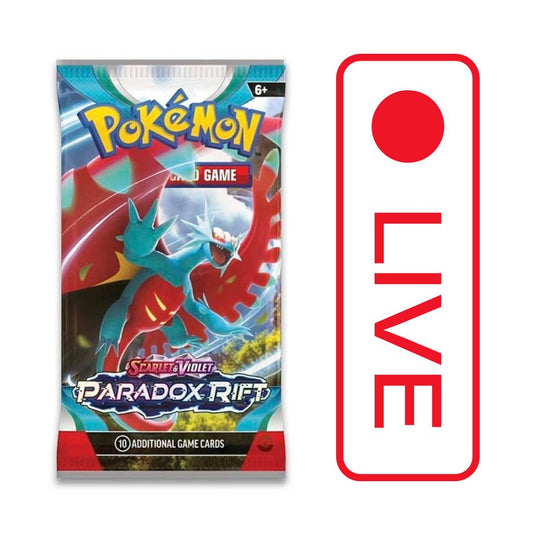 Pokémon TCG: Scarlet & Violet: Paradox Rift Booster Pack LIVE BREAK