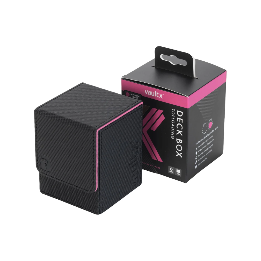 VaultX Exo-Tec Deck Box 80+ Black/Pink