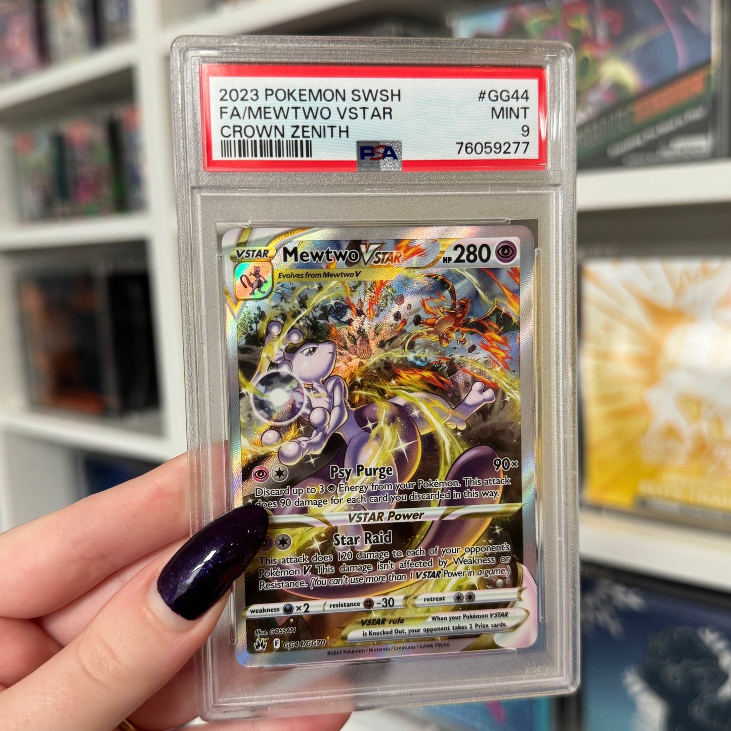 CRZ GG44 Mewtwo VSTAR PSA 9