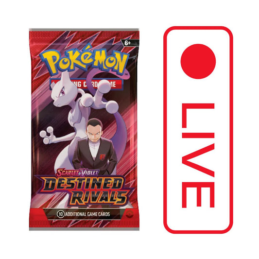 Pokémon TCG: Scarlet & Violet: Destined Rivals Booster Pack LIVE BREAK