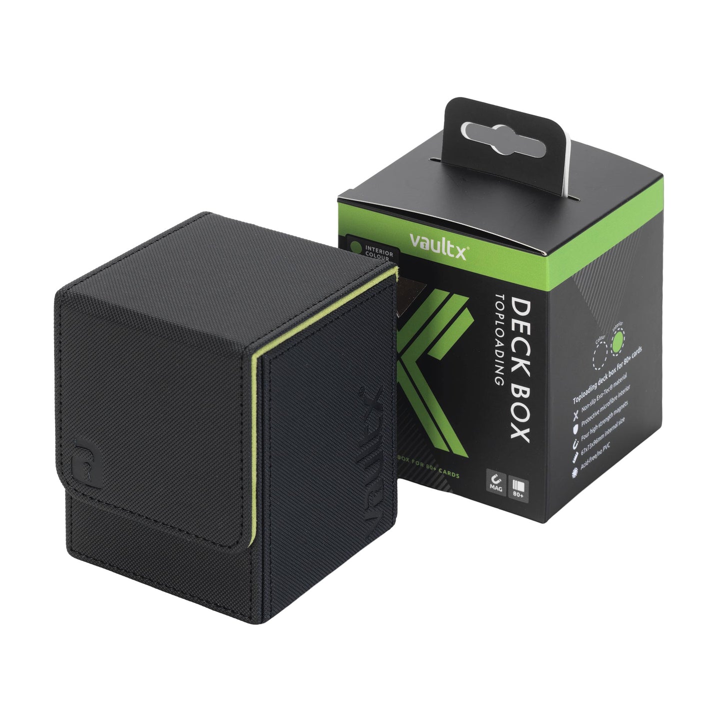 VaultX Exo-Tec Toploading Deck Box 80+ Signature Black