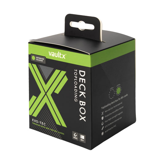 VaultX Exo-Tec Toploading Deck Box 80+ Signature Black