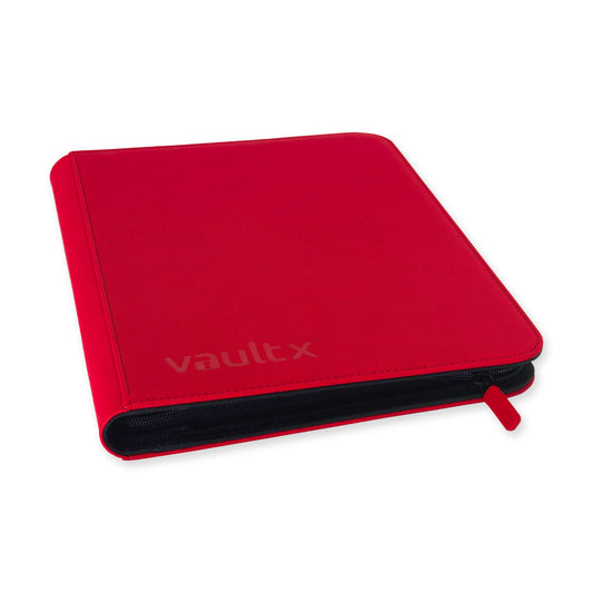 VaultX Exo-Tec Zip Binder - Fire Red (9-Pocket)