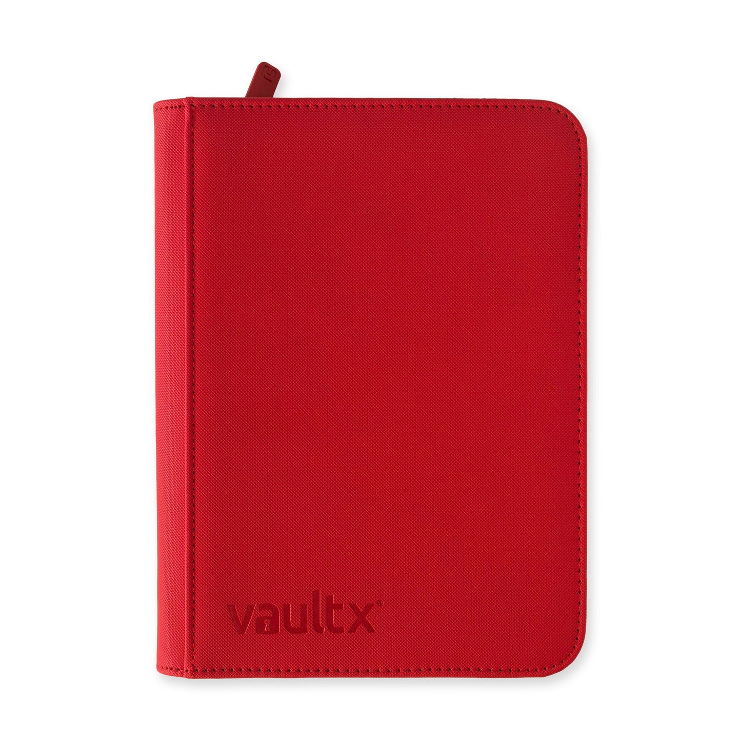 VaultX Exo-Tec Zip Binder - Fire Red (4-Pocket)