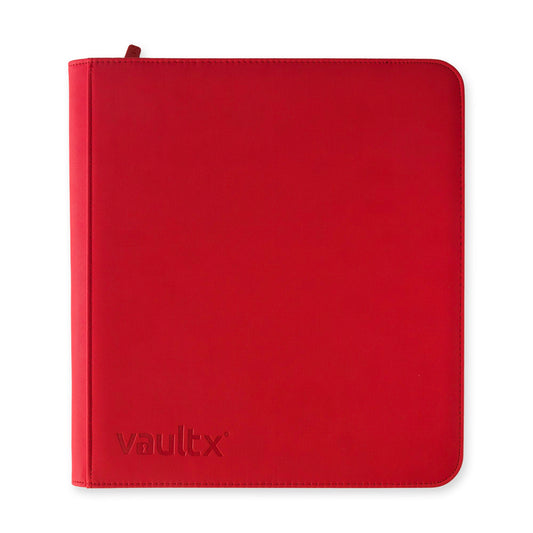VaultX Exo-Tec Zip Binder - Fire Red (12-Pocket)