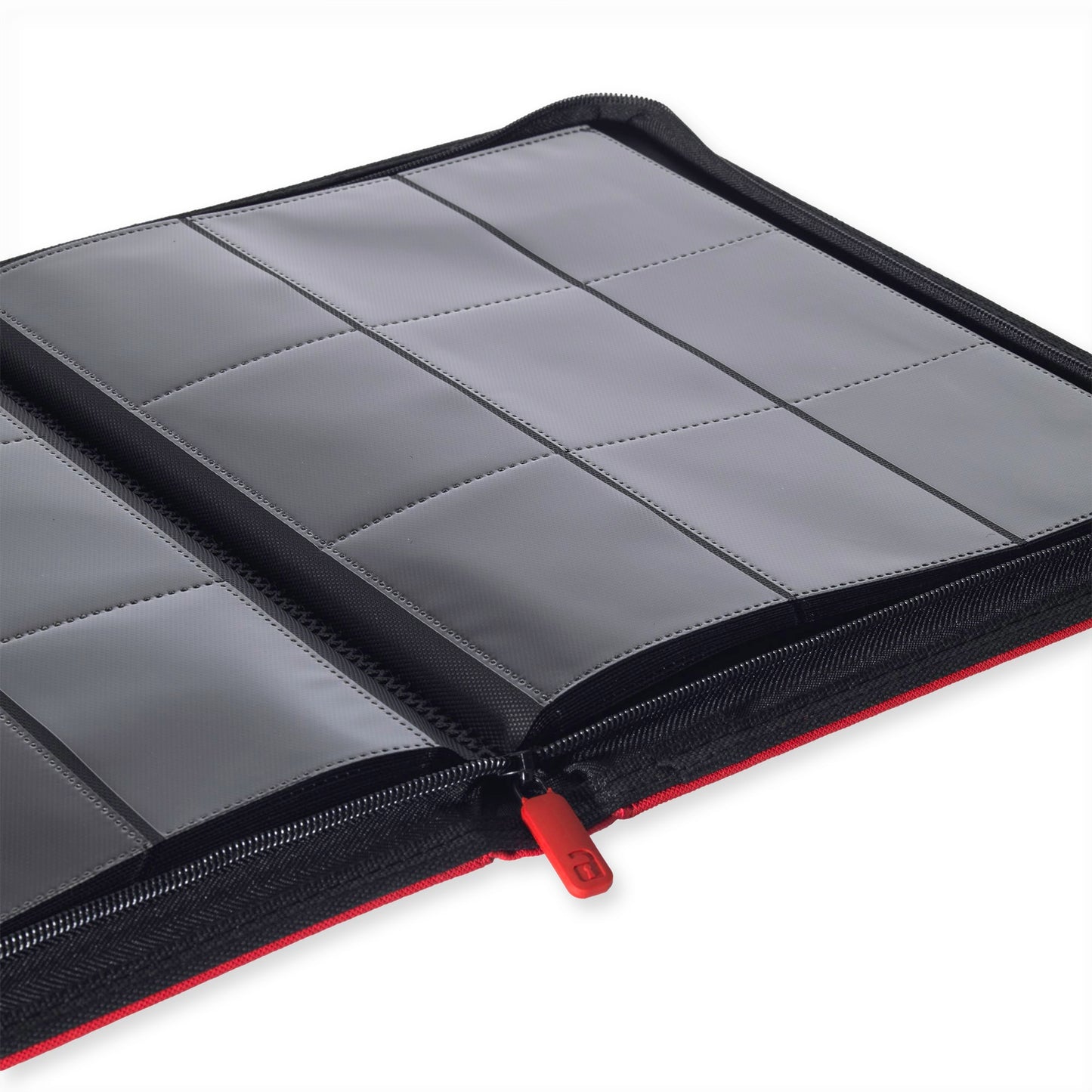 VaultX Exo-Tec Zip Binder - Fire Red (9-Pocket)