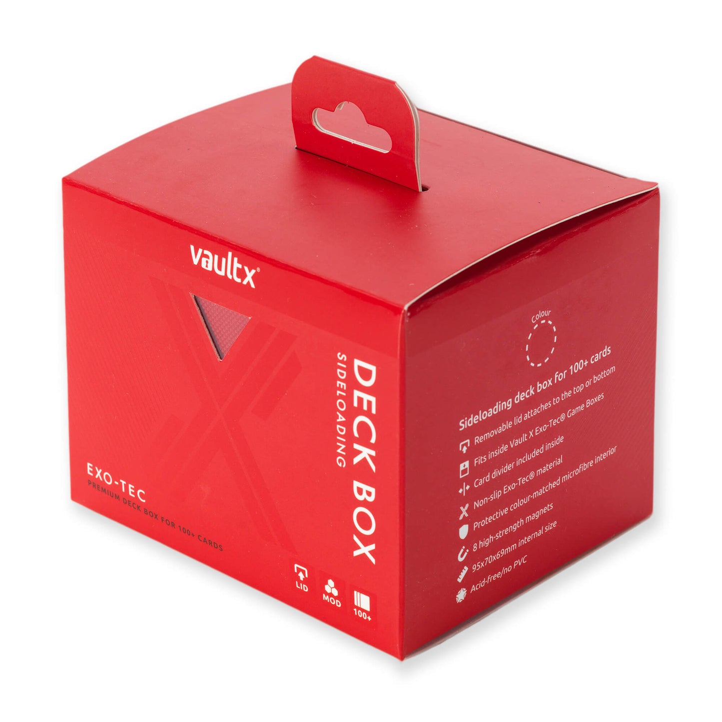 VaultX Exo-Tec Sideloading Deck Box 100+ Fire Red