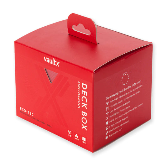 VaultX Exo-Tec Sideloading Deck Box 100+ Fire Red