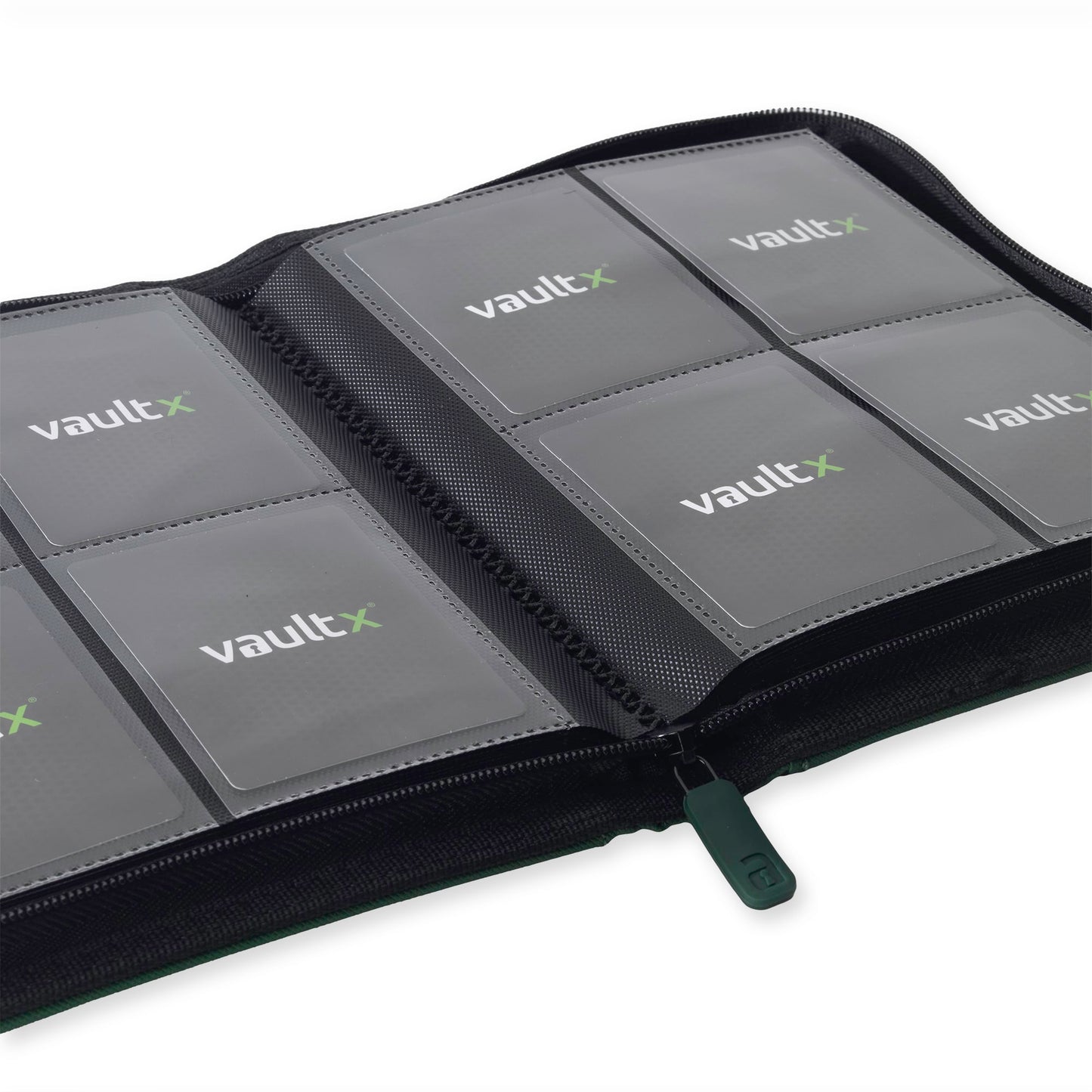VaultX Exo-Tec Zip Binder - Forest Green (4-Pocket)