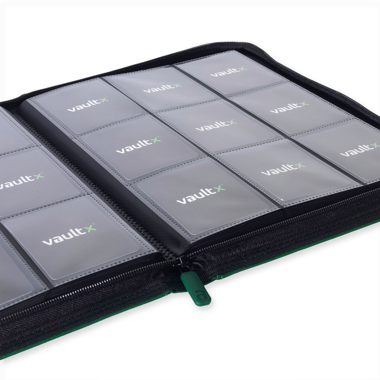 VaultX Exo-Tec Zip Binder - Forest Green (9-Pocket)