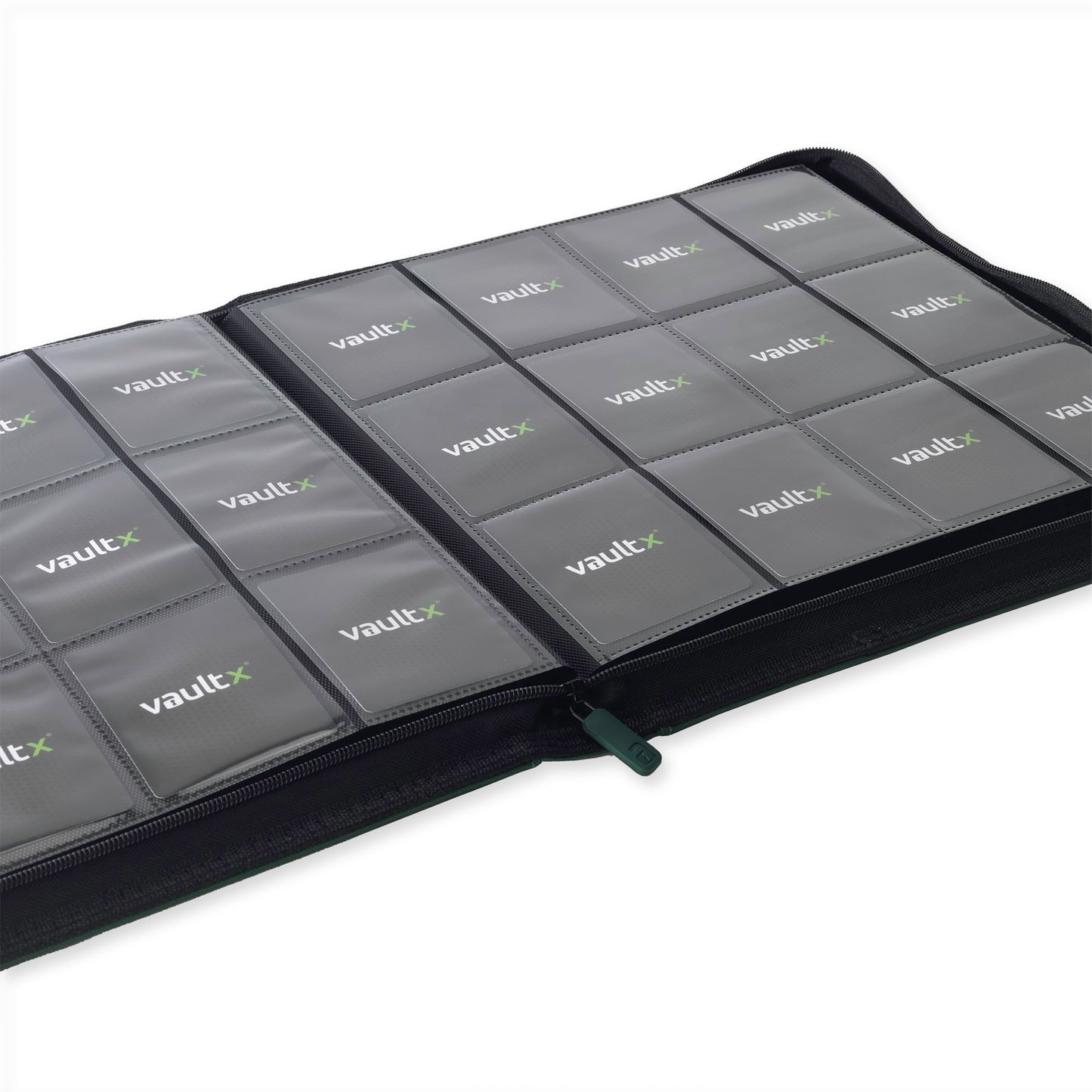 VaultX Exo-Tec Zip Binder - Forest Green (12-Pocket)