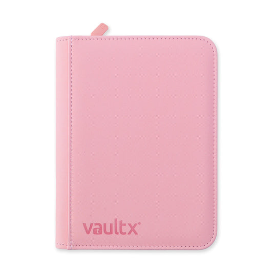 VaultX Exo-Tec Zip Binder - Just Pink (4-Pocket)
