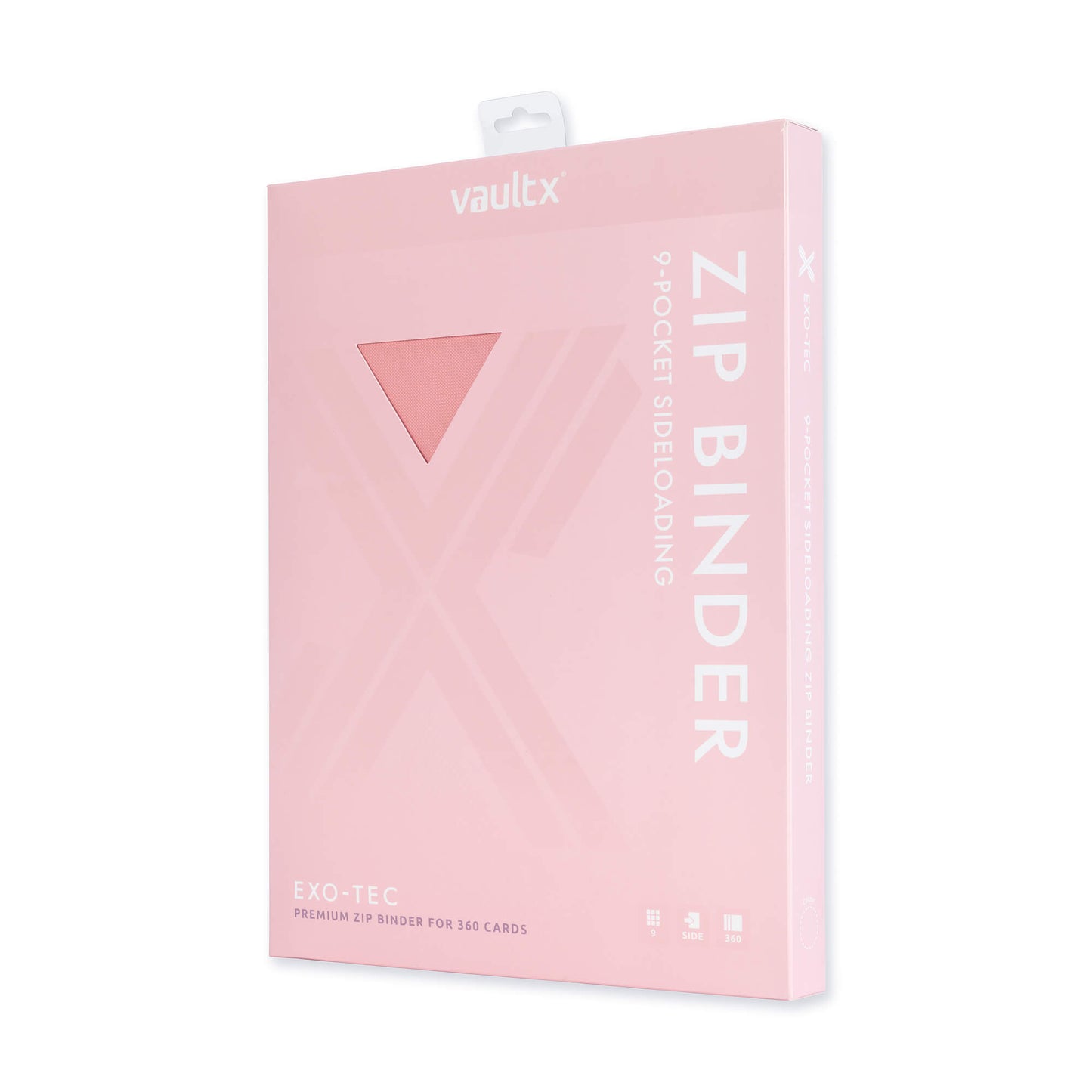 VaultX Exo-Tec Zip Binder - Just Pink (9-Pocket)