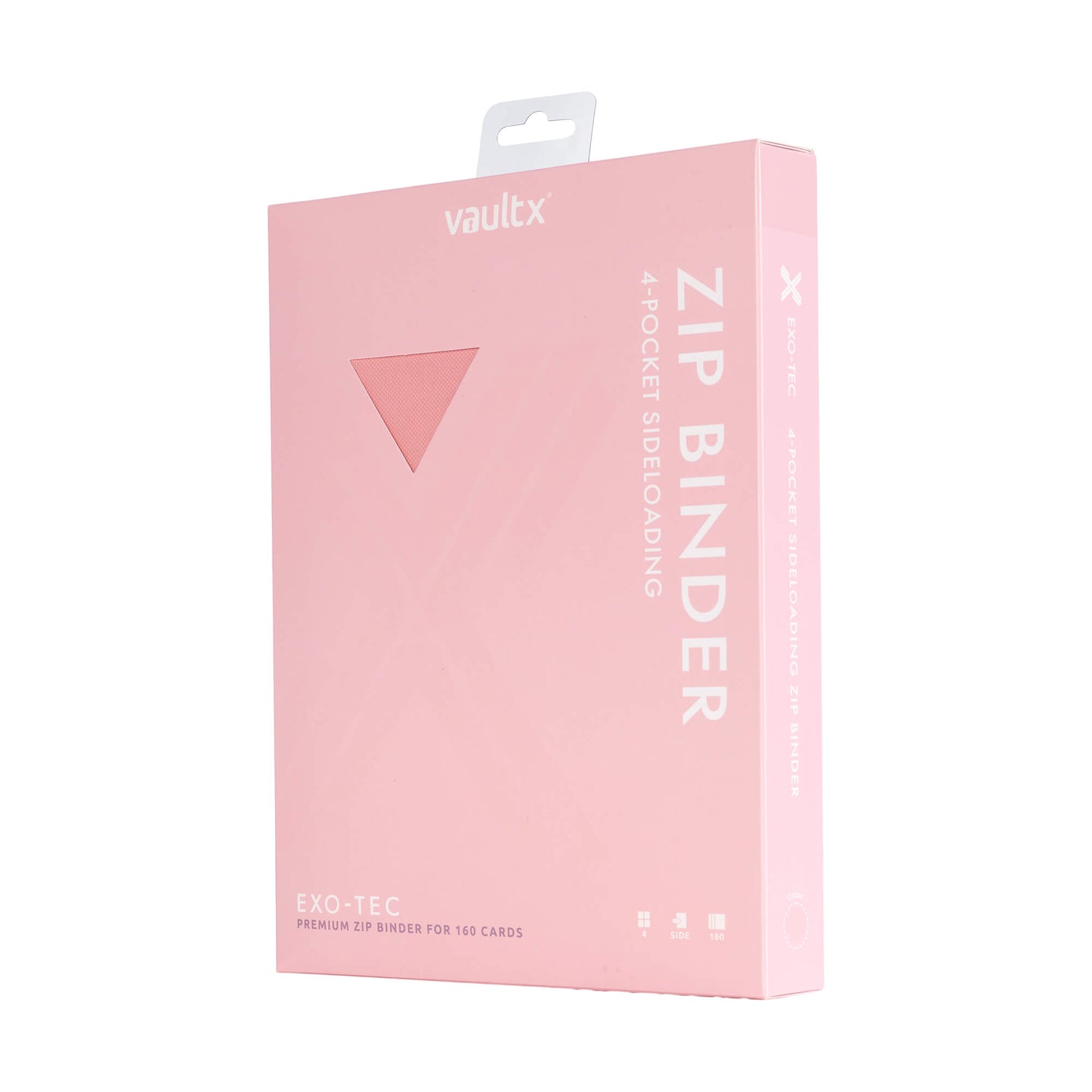 VaultX Exo-Tec Zip Binder - Just Pink (4-Pocket)