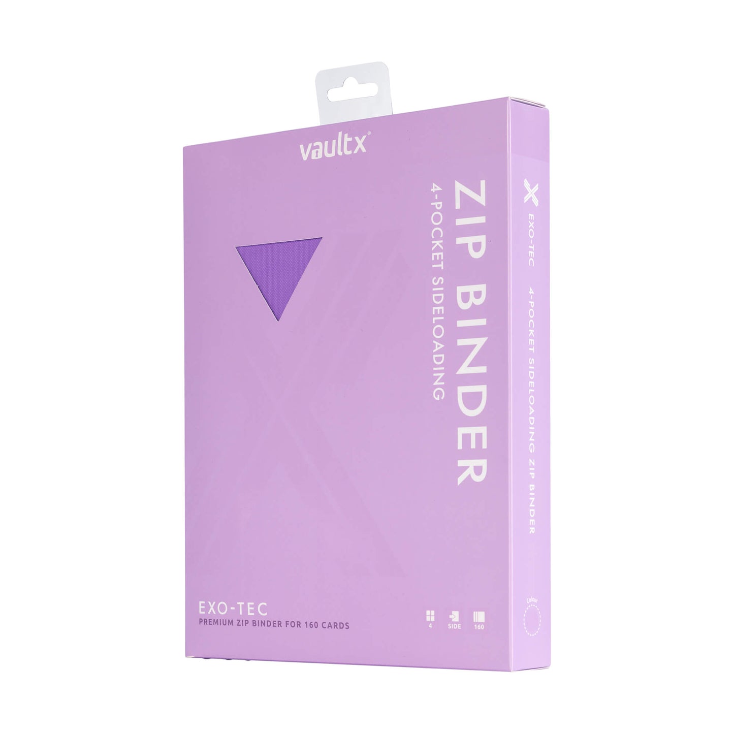 VaultX Exo-Tec Zip Binder - Just Purple (4-Pocket)