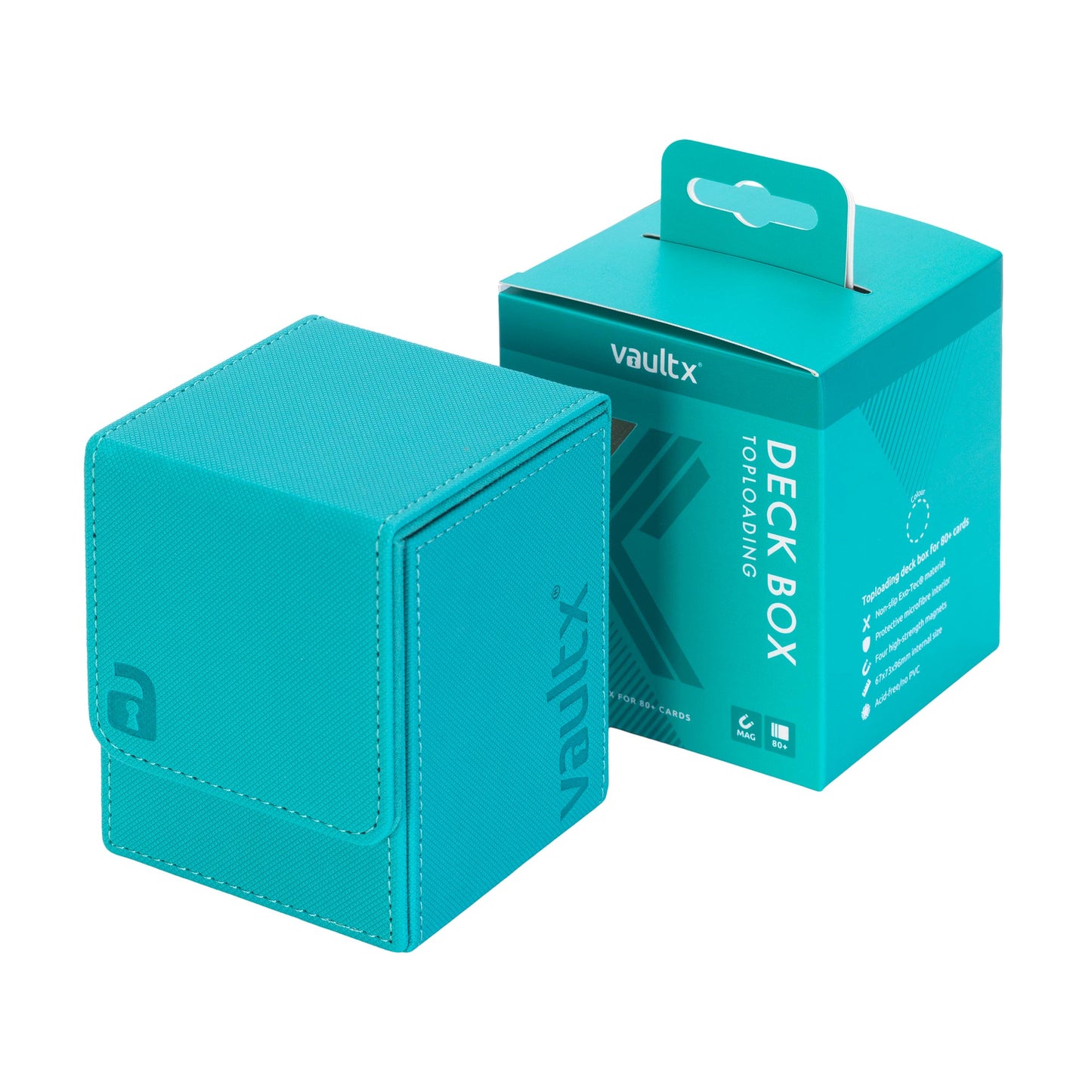 VaultX Exo-Tec Toploading Deck Box 80+ Ocean Blue