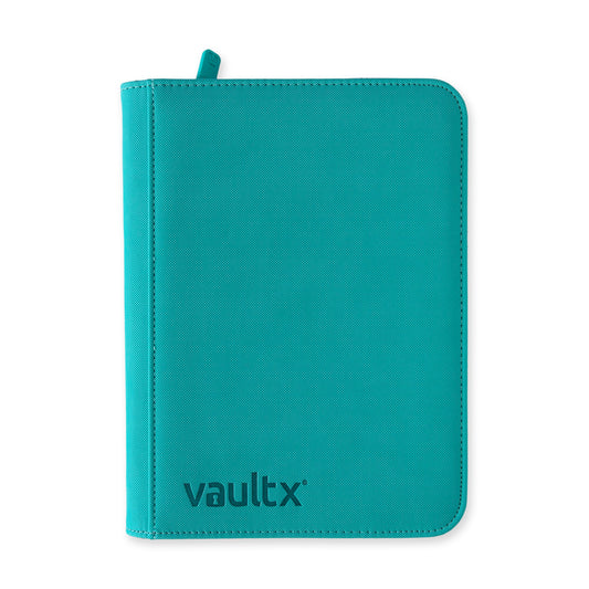 VaultX Exo-Tec Zip Binder - Ocean Blue (4-Pocket)