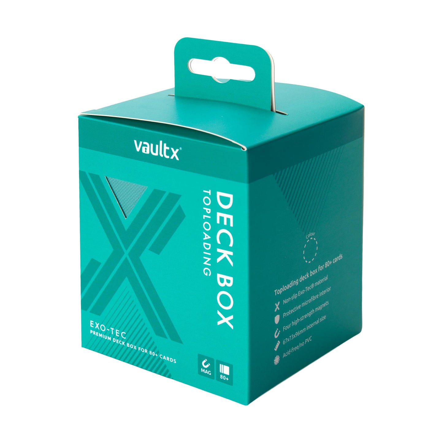 VaultX Exo-Tec Toploading Deck Box 80+ Ocean Blue
