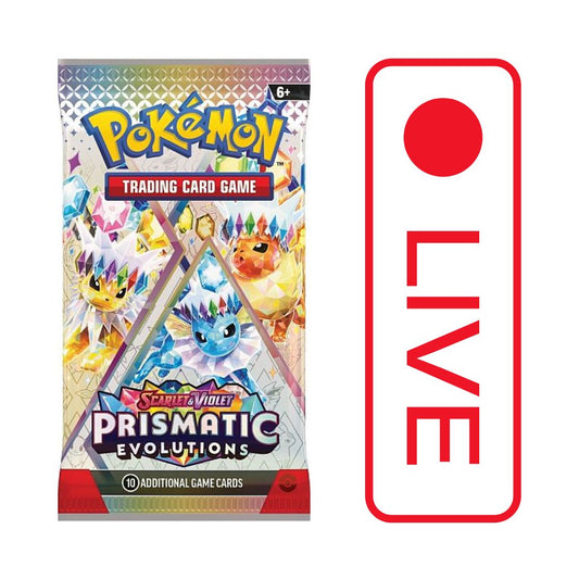 Pokémon TCG: Scarlet & Violet: Prismatic Evolutions Booster Pack LIVE BREAK