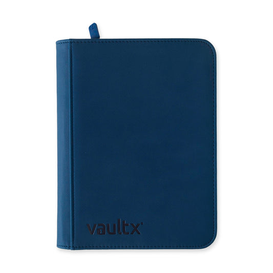 VaultX Exo-Tec Zip Binder - Royal Blue (4-Pocket)