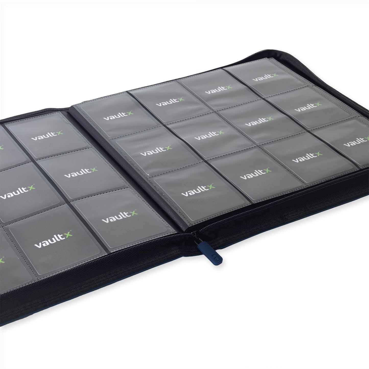 VaultX Exo-Tec Zip Binder - Royal Blue (12-Pocket)