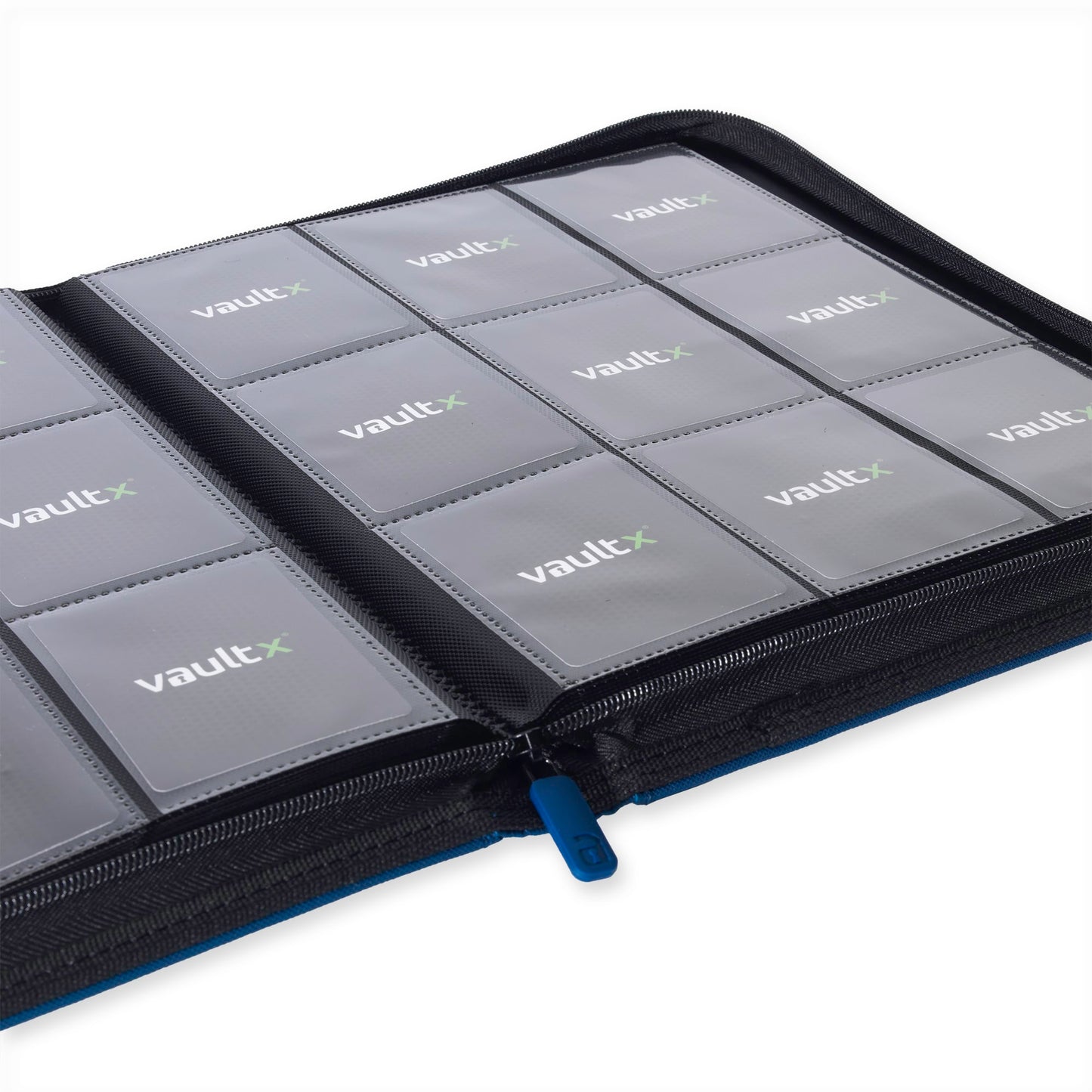 VaultX Exo-Tec Zip Binder - Royal Blue (9-Pocket)
