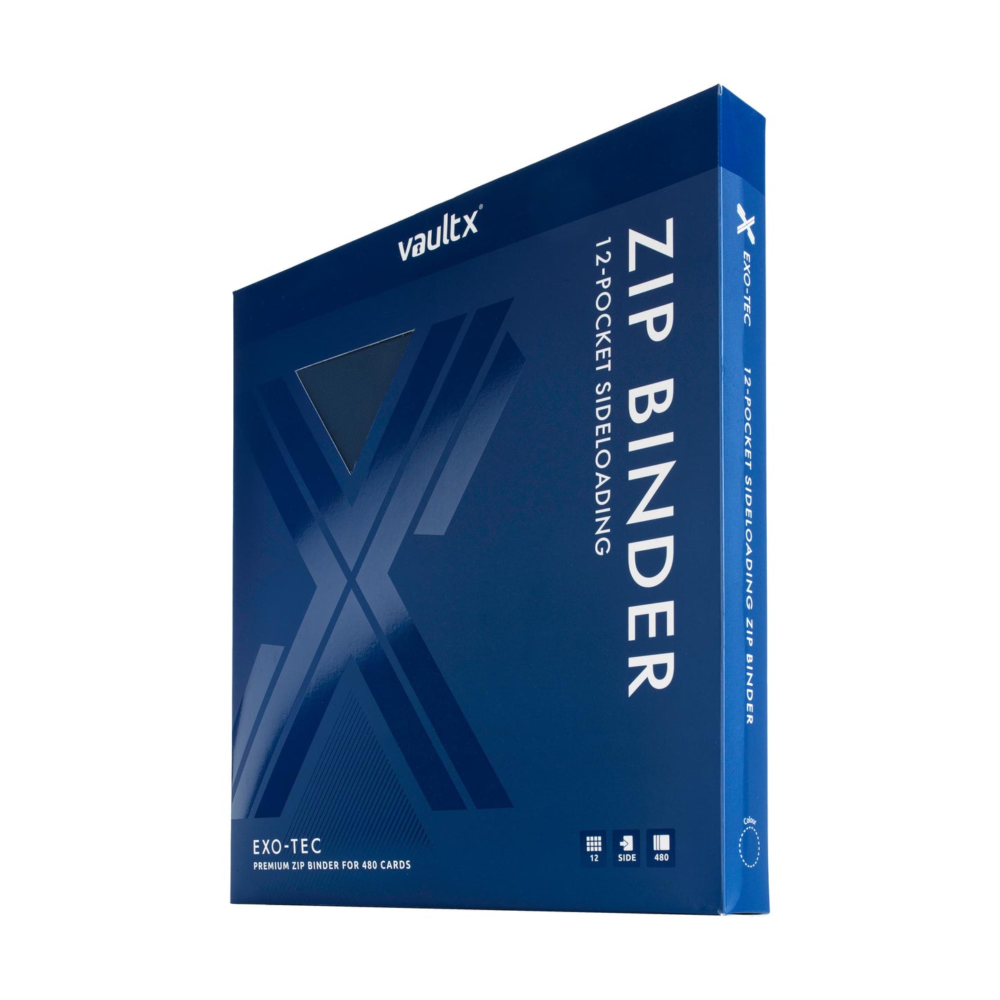 VaultX Exo-Tec Zip Binder - Royal Blue (12-Pocket)