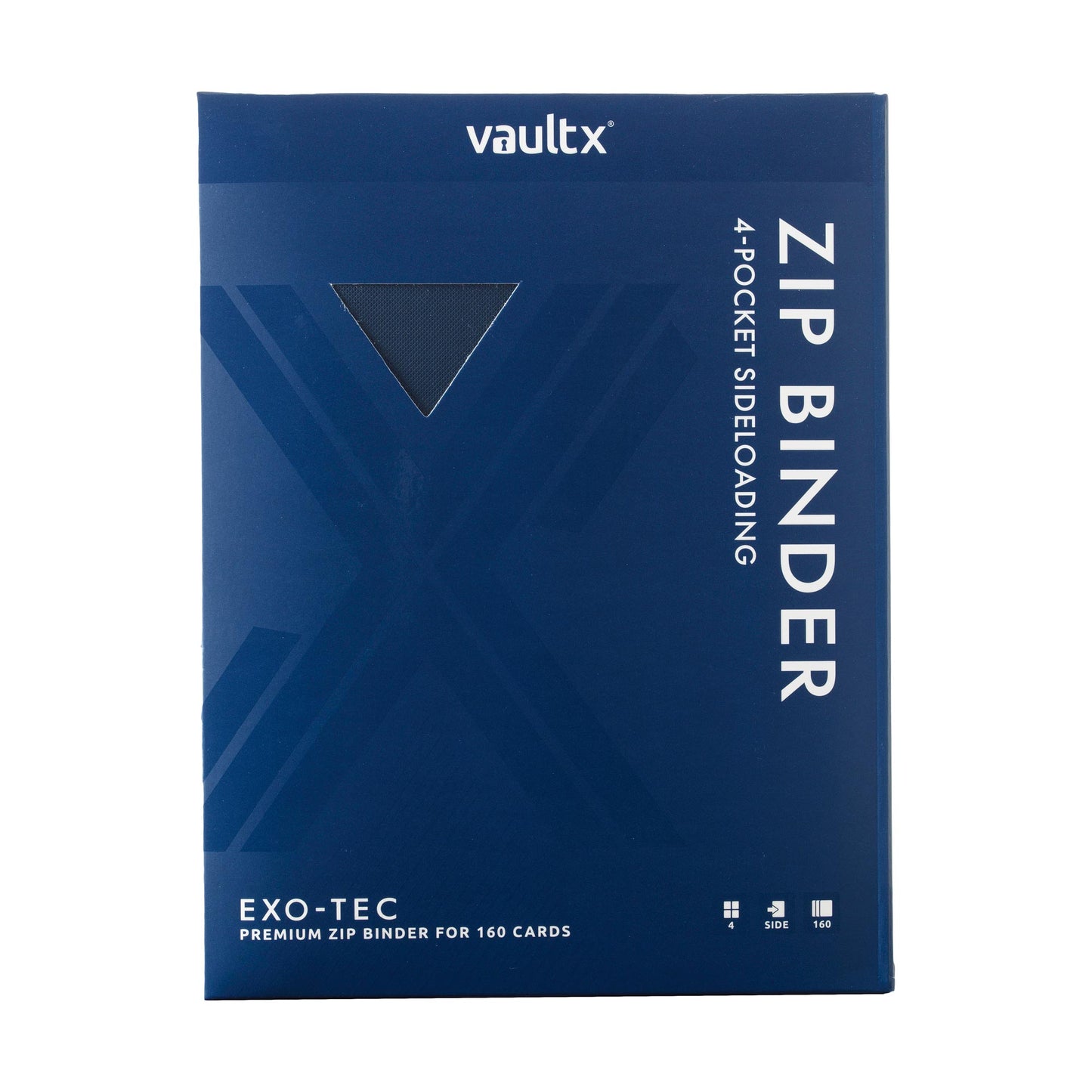 VaultX Exo-Tec Zip Binder - Royal Blue (4-Pocket)