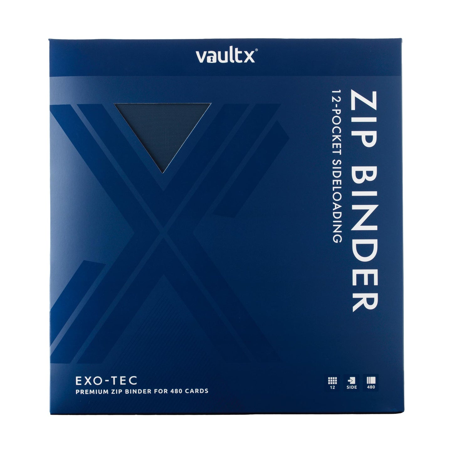 VaultX Exo-Tec Zip Binder - Royal Blue (12-Pocket)