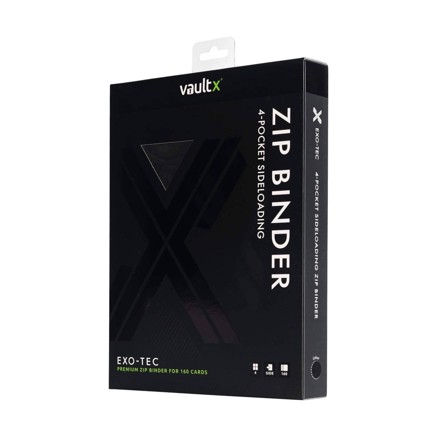 VaultX Exo-Tec Zip Binder - Signature Black (4-Pocket)