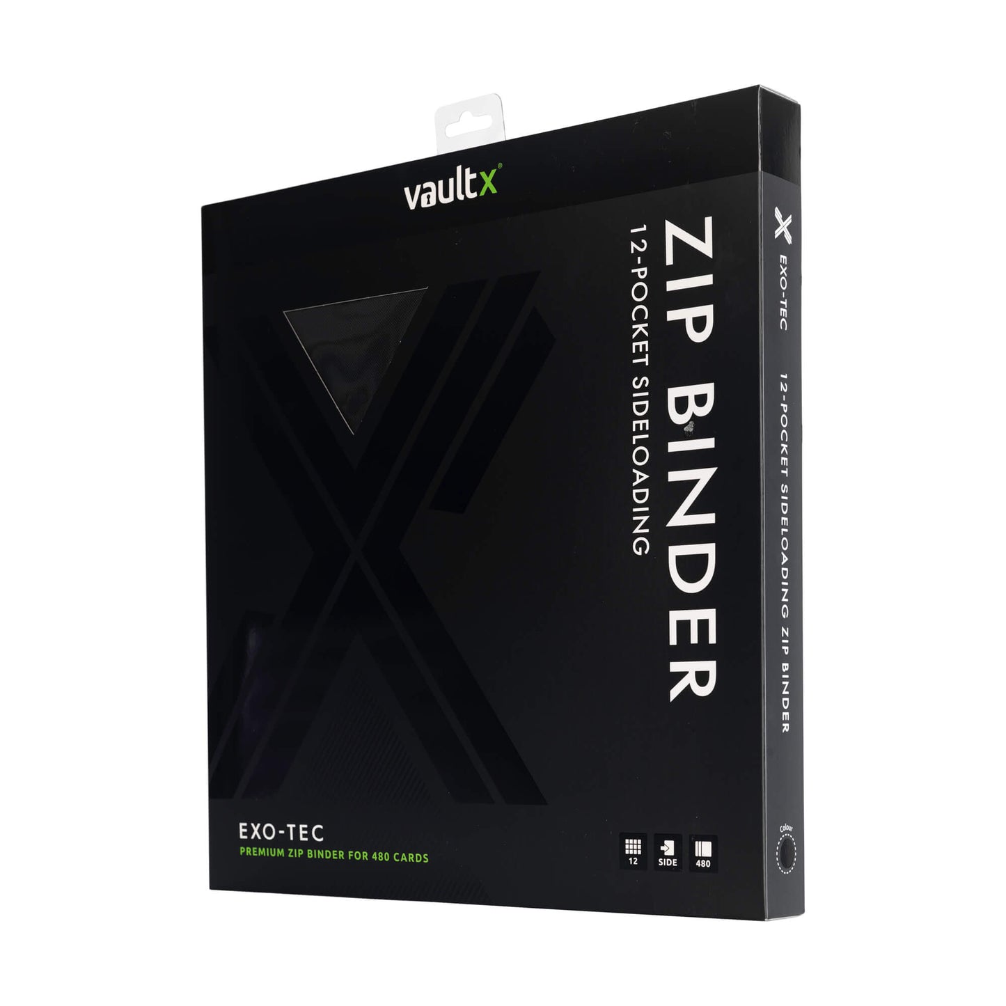 VaultX Exo-Tec Zip Binder - Signature Black (12-Pocket)
