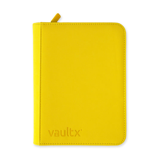 VaultX Exo-Tec Zip Binder - Sunrise Yellow (4-Pocket)