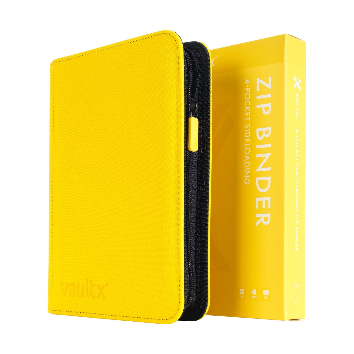 VaultX Exo-Tec Zip Binder - Sunrise Yellow (4-Pocket)