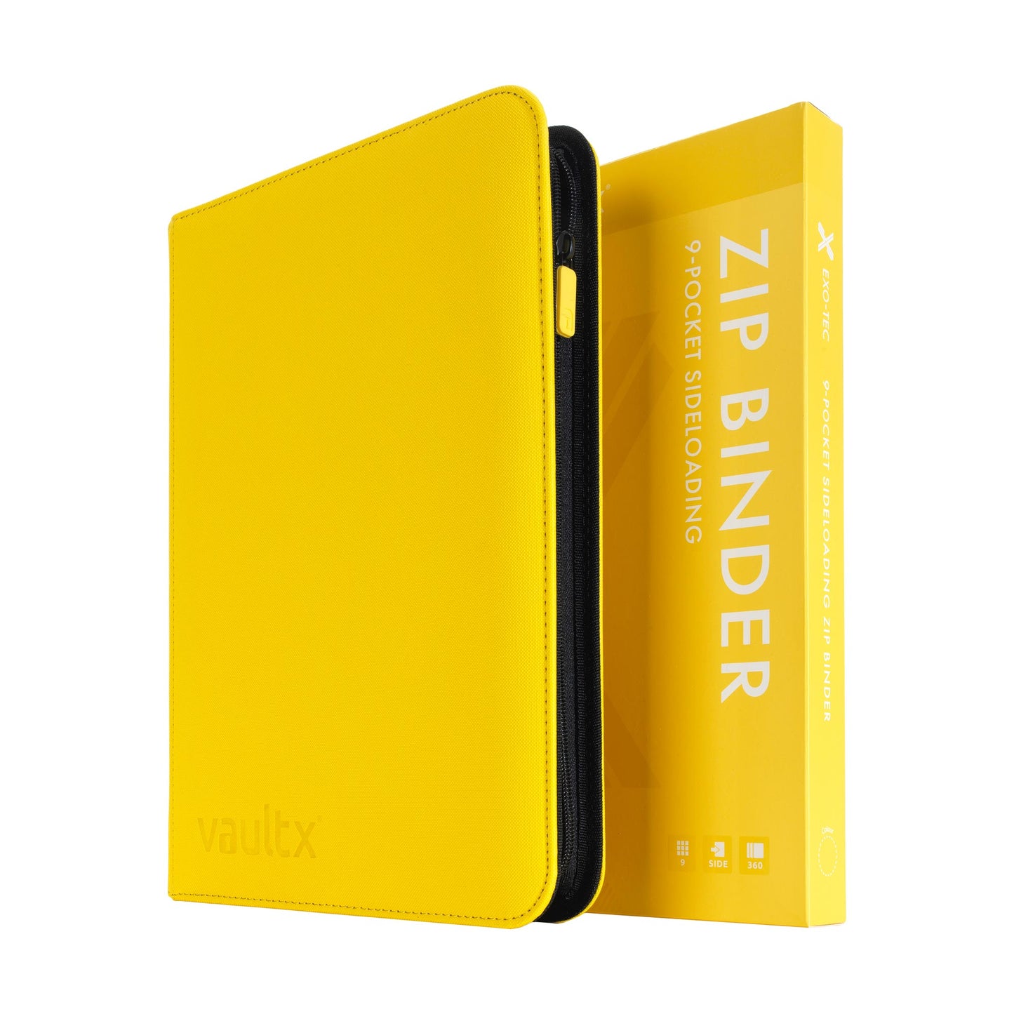 VaultX Exo-Tec Zip Binder - Sunrise Yellow (9-Pocket)