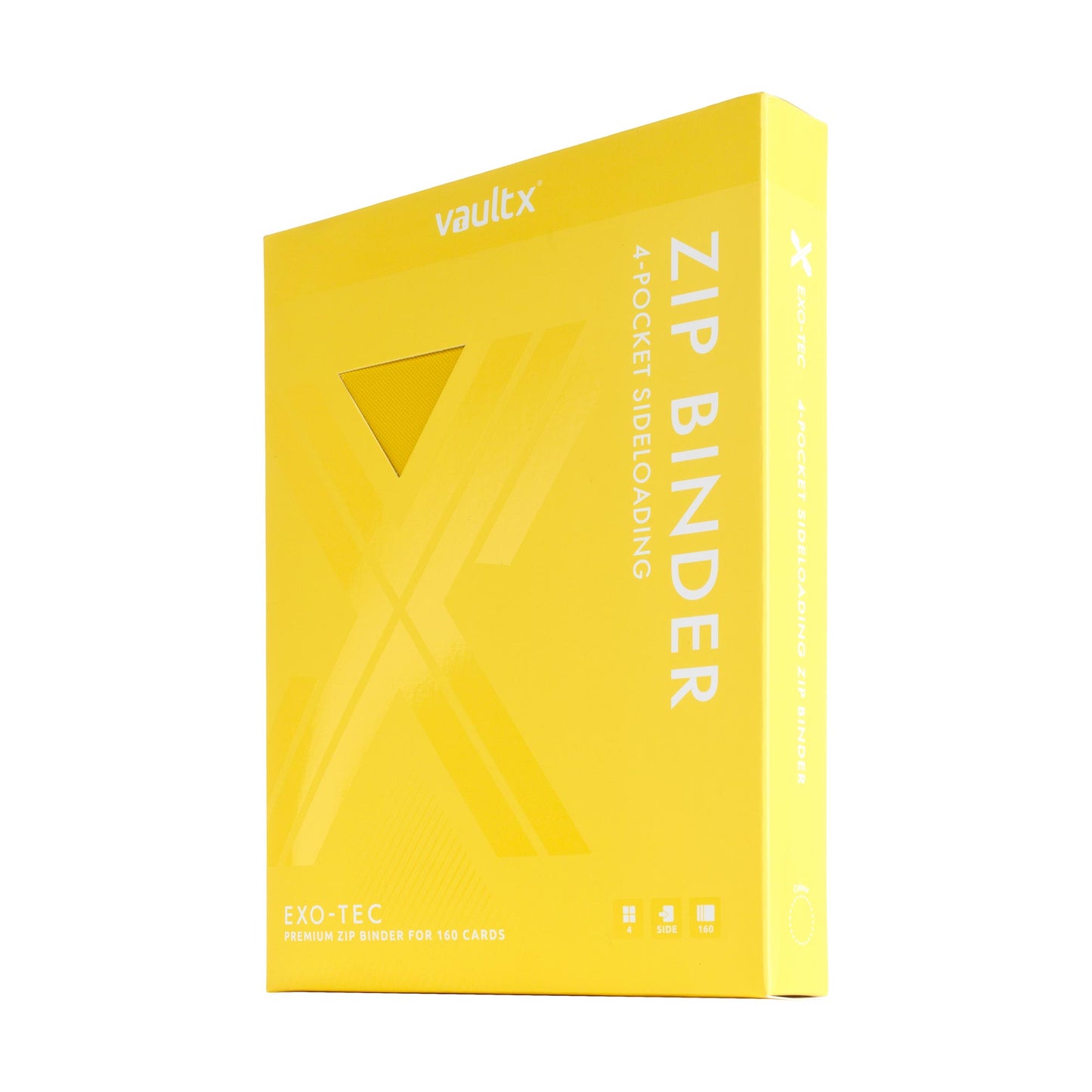 VaultX Exo-Tec Zip Binder - Sunrise Yellow (4-Pocket)