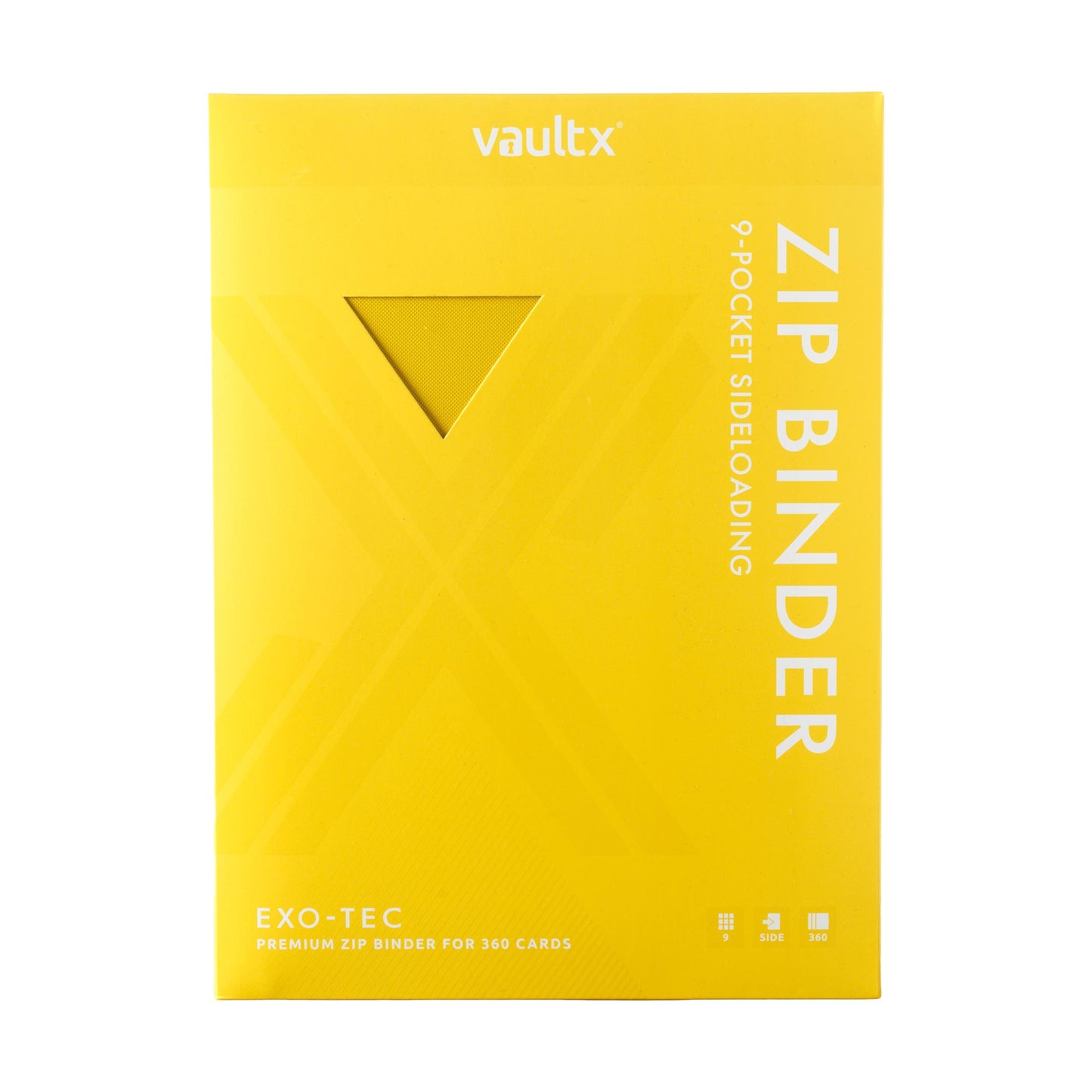 VaultX Exo-Tec Zip Binder - Sunrise Yellow (9-Pocket)
