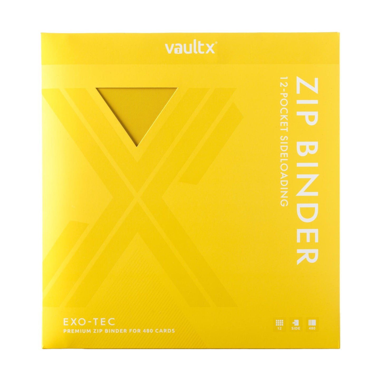 VaultX Exo-Tec Zip Binder - Sunrise Yellow (12-Pocket)