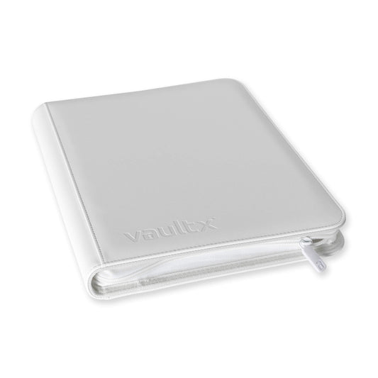 VaultX Exo-Tec Zip Binder - White Edition (9-Pocket)