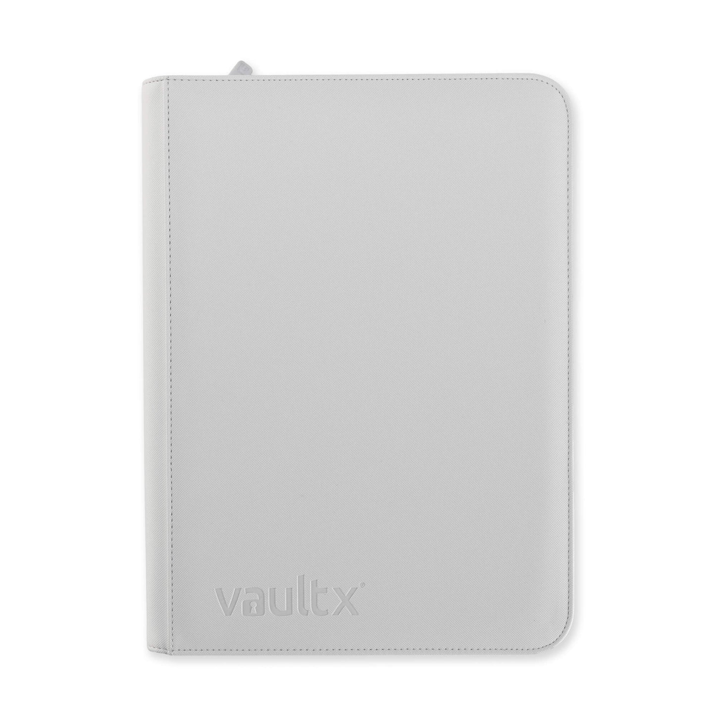 VaultX Exo-Tec Zip Binder - White Edition (9-Pocket)